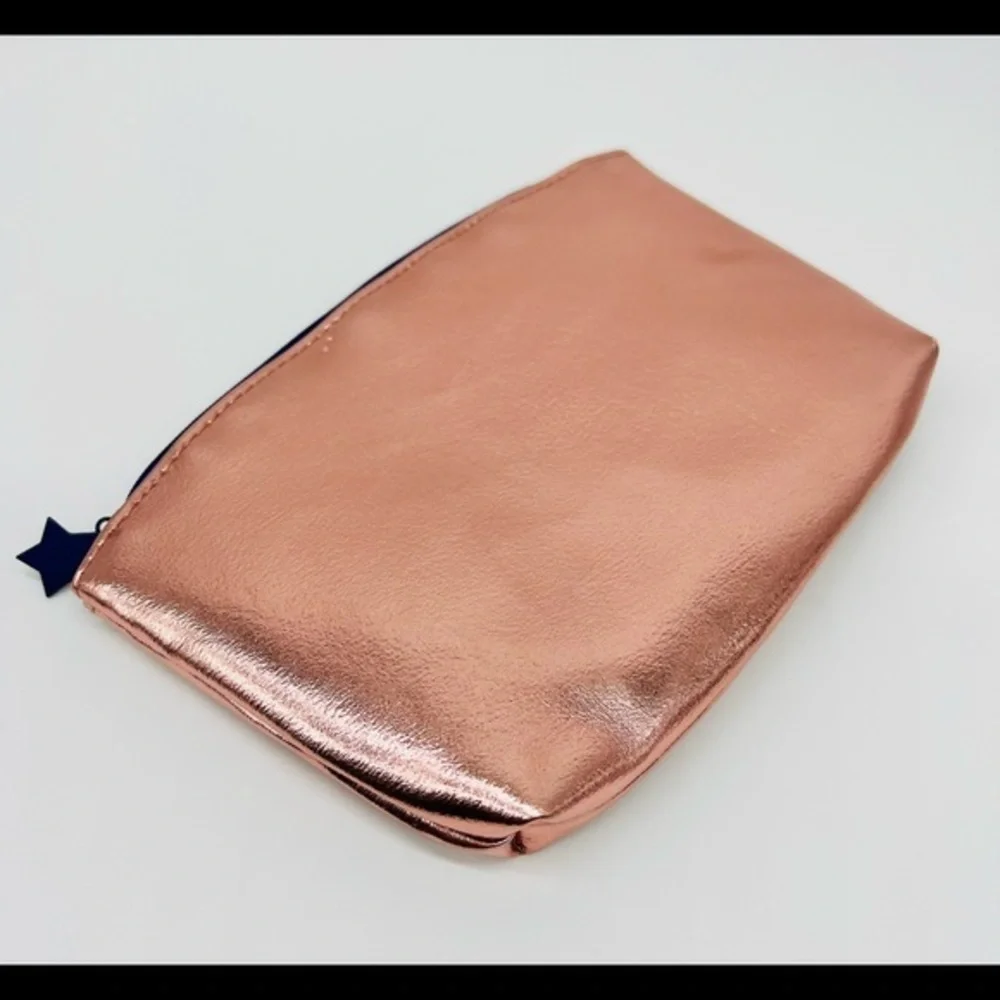 Rose gold makeup bag “And off She Went To Change The World”
